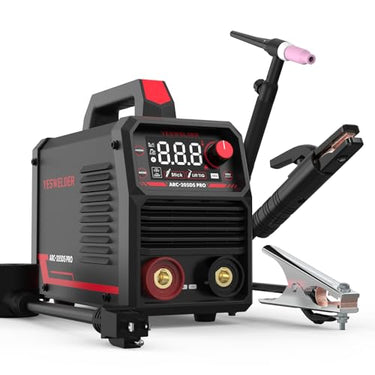 Stick Welder 205Amp YESWELDER Large LED Display Digital Inverter IGBT Welding Machine,110V/220V Dual Voltage Hot Start Portable MMA ARC Welder Machine